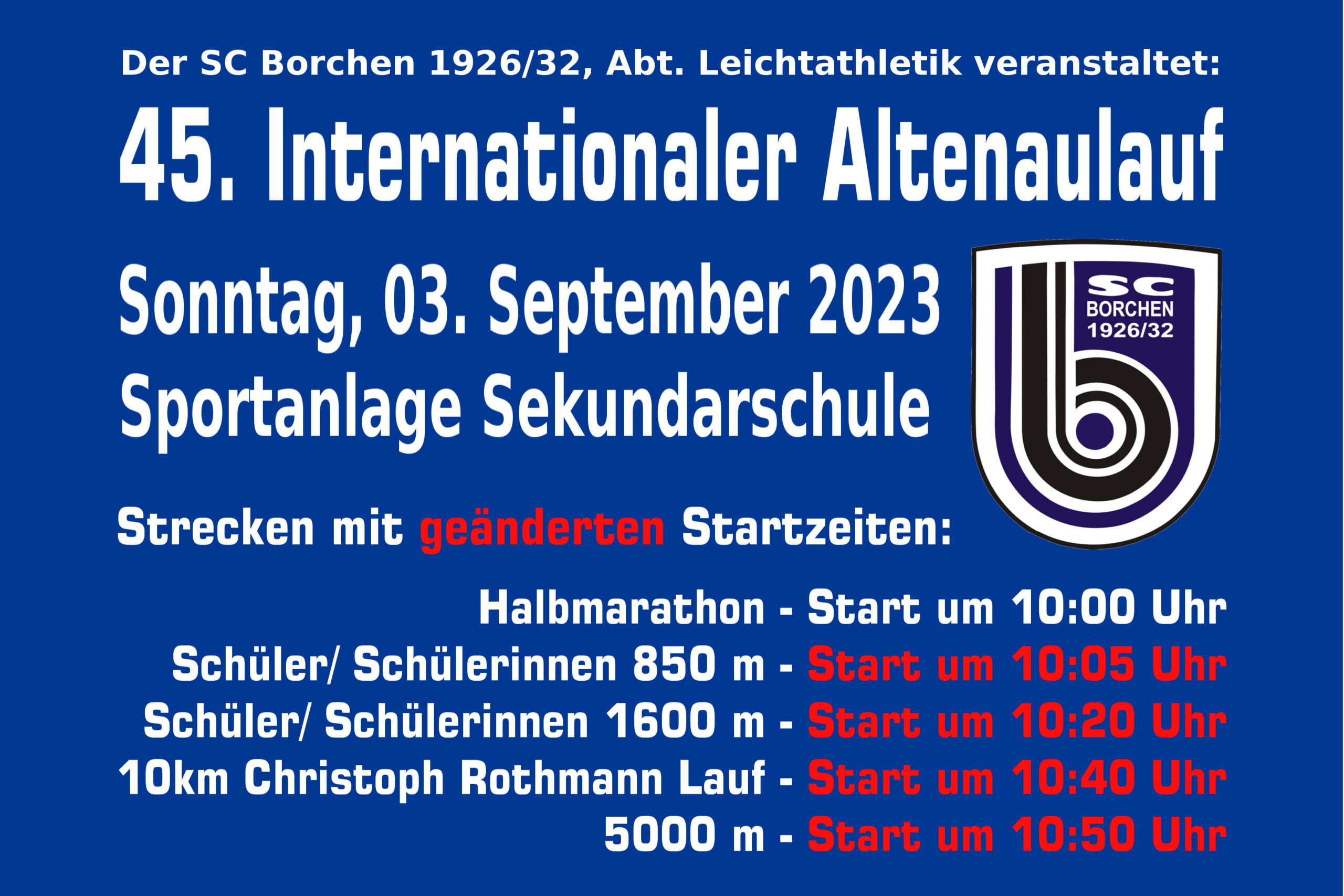 You are currently viewing Borchener Altenaulauf mit neuen Startzeiten